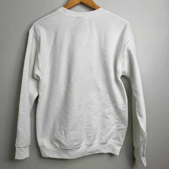 CALIFORNIA Raquet Club Tennis Women's Sz Small White Graphic Crewneck Sweatshirt - Picture 4 of 4